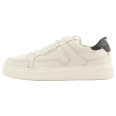Кроссовки EMPORIO ARMANI Skateboarding Shoes Men Low-top Beige, бежевый
