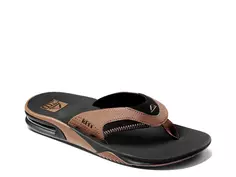 Сандалии Fanning Flip Flop Reef, коричневый/черный