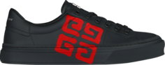 Кроссовки Chito x Givenchy City Sport 4G Spray Print - Black Orange, черный