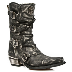 Кожаные ботинки e dallas от m 7993 s3 New Rock, серый