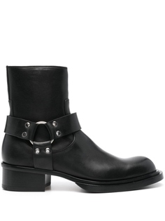 Alexander McQueen ботильоны из кубинской кожи, черный