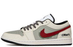 Баскетбольные кроссовки Air 1 Vintage Men Low-top бежевый/красный Jordan