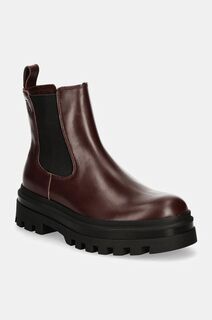 Кожаные ботинки челси Calvin Klein Jeans LUGGED CHELSEA BOOT LTH, гранатовый
