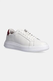 Кожаные кроссовки Calvin Klein LOW TOP LACE UP LTH, белый