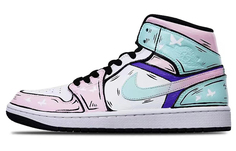 Баскетбольные кроссовки Air 1 Vintage для мужчин, высокие, розовый Jordan, светло-фиолетовый