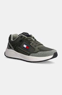 Кроссовки Tommy Jeans TJM RUNNER MIX MATERIAL, зеленый