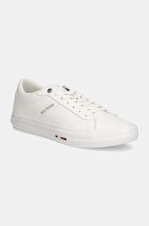 Кроссовки Tommy Hilfiger TH HI VULC STREET RWB LTH LOW, белый