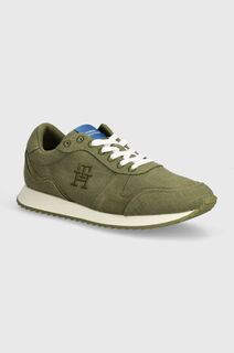 Кроссовки Tommy Hilfiger RUNNER EVO SUMMER TEXTILE, зеленый
