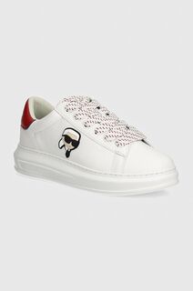 Karl Lagerfeld KAPRI MENS кожаные кроссовки, белый