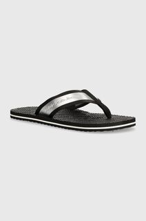 Шлепанцы Calvin Klein Jeans ПЛЯЖНЫЕ САНДАЛИИ MET, черный