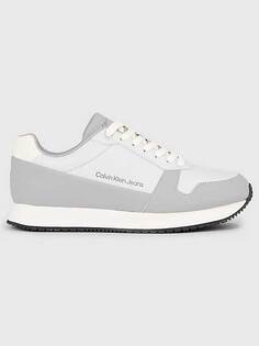 Кроссовки Calvin Klein Jeans RETRO RUNNER LOW LTH IN SAT, серый