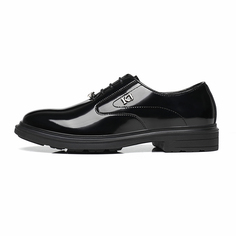 Туфли мужские низкие Kj, цвет KJ-553 Black Hidden Wedge Style