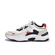 Кроссовки мужские Lifestyle Shoes Men Low-Top Crocodile, белый/синий