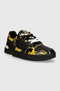 Кожаные кроссовки Versace Jeans Couture Starlight, черный