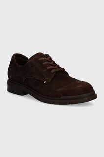 Замшевые туфли Tommy Hilfiger FLEXIBLE HILFIGER SDE DERBY SHOE, коричневый