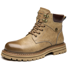 Мужские ботинки Cahhrrn X Martin Boot Men Beige Mulinsen