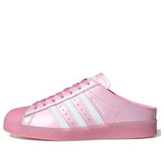 Кроссовки суперзвезда мулы Adidas, розовый