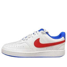 Кроссовки Court Vision красные Nike, белый