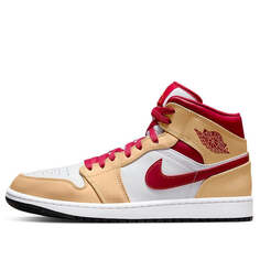 Кроссовки 1 средние Air Jordan, бежевый