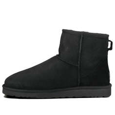 Зимние ботинки классические мини зимние ботинки с флисовой подкладкой Ugg, черный