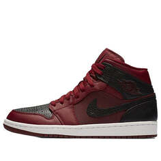 Кроссовки 1 средние Air Jordan, красный