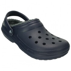 Сандалии Crocs Classic Lined Clog, цвет Navy/Charcoal