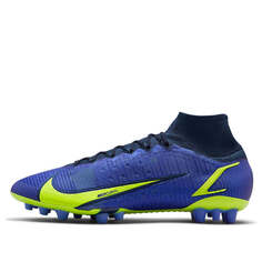 Кроссовки mercurial superfly 8 elite ag Nike, синий