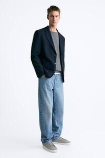 Минималистичные кроссовки на шнуровке ZARA, серый