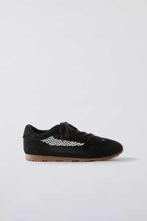 Кроссовки из сетки ZARA, черный