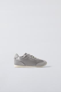 Атласные кроссовки ZARA, серый