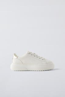 Массивные кроссовки ZARA, белый