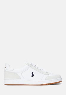 Кроссовки COURT SPORT LEATHER-SUEDE SNEAKER Polo Ralph Lauren, белый
