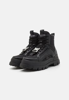 Ботильоны на шнуровке ASPHA COM3 MID Buffalo, черный