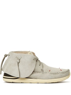 visvim замшевые ботинки, серый