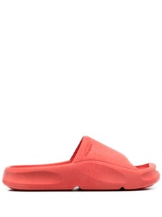 Heron Preston шлепанцы с тисненым логотипом, красный