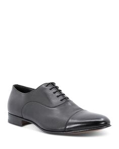 Мужские модельные туфли Santoni Darian с коротким носком, черный
