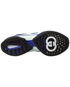 Замшевые кроссовки Gucci Run, синий