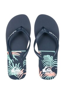Сандалии с Т-образной застежкой JAVA GOOD PALM Quiksilver, цвет Mottled Blue