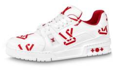 Кроссовки Louis Vuitton Skateboarding Men, белый/красный
