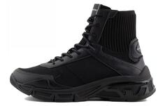 Кроссовки EMPORIO ARMANI Lifestyle Shoes Men High-top Black, черный
