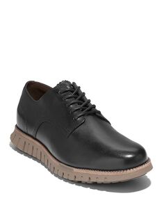 Мужские оксфорды Cole Haan ZERØGRAND Remastered со шнуровкой и простым носком, черный