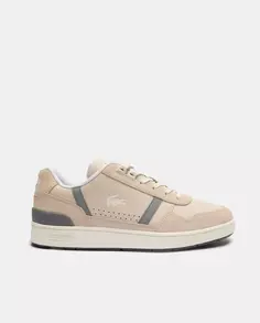 Мужские кожаные кроссовки T-Clip соответствующего дизайна Lacoste, белый