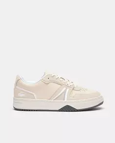 Мужские кроссовки L001 из кожи и замши Lacoste, белый