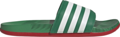Сандалии Adidas Adilette Comfort Slide Vivid Green Scarlet, зеленый
