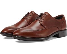 Оксфорды ECCO Citytray Apron Toe Tie, цвет Cognac
