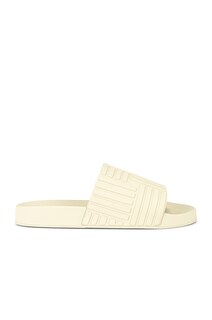Сандалии-слайдеры Bottega Veneta, цвет Sea Salt