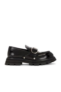 Лоферы мужские Loafer Alexander Mcqueen, цвет Black & Silver