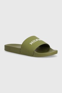 Шлепки Tommy Hilfiger, зеленый