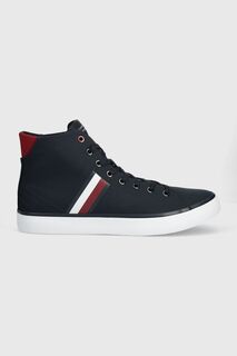 Кроссовки TH HI VULC STRIPES MESH Tommy Hilfiger, темно-синий