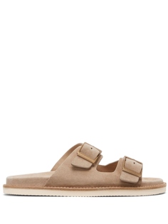 Brunello Cucinelli сандалии с пряжками, нейтральный цвет